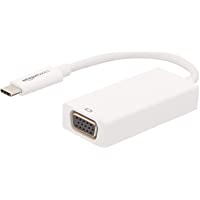 Amazon Basics - Adaptador de USB 3.1 tipo C a VGA - Blanco